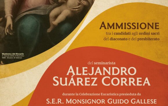 Alejandro Suárez Correa: ammissione agli Ordini Sacri 