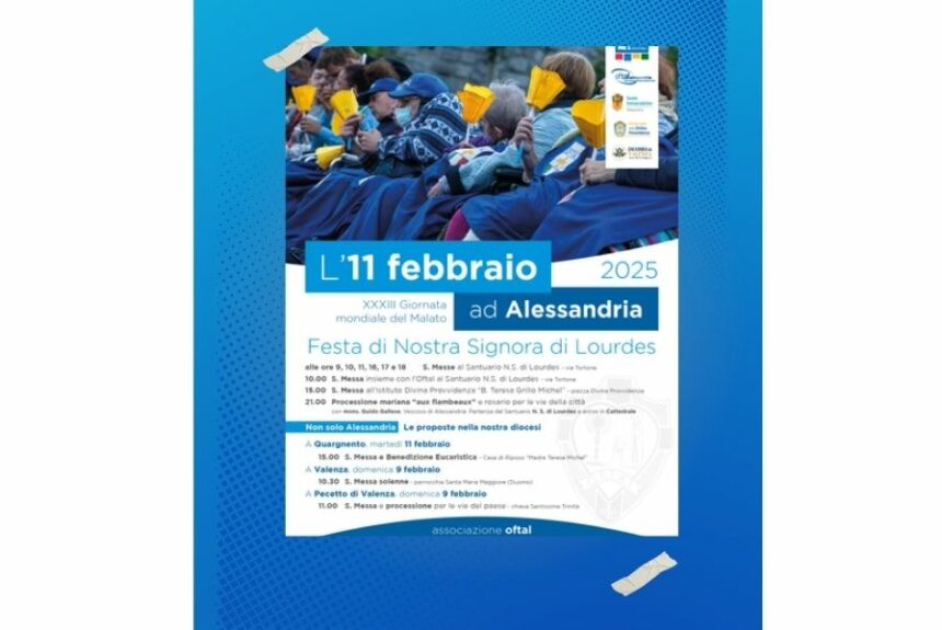 Celebrazioni per la Festa di Nostra Signora di Lourdes: gli appuntamenti di febbraio 2025