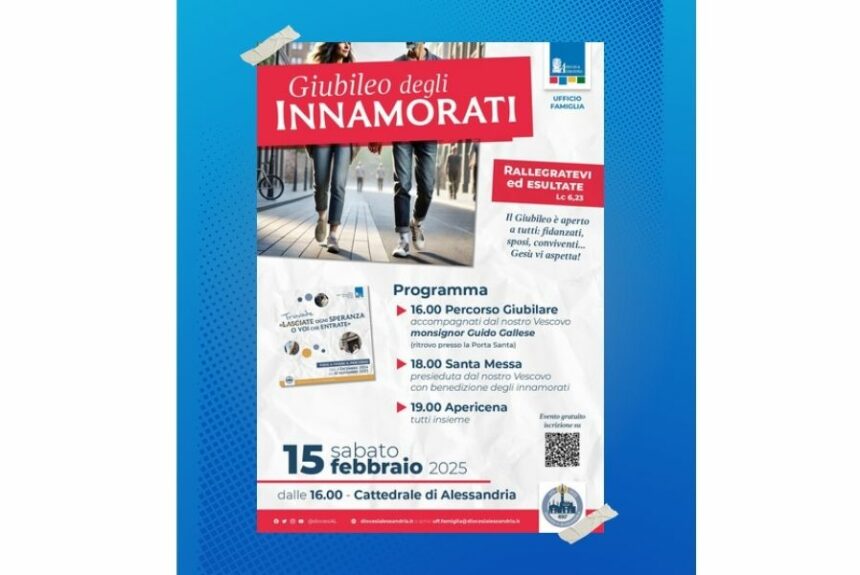 Giubileo degli innamorati: appuntamento sabato 15 febbraio in Cattedrale 