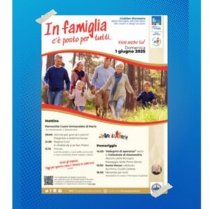 Domenica 1° giugno 2025 il Giubileo delle famiglie nella nostra Diocesi