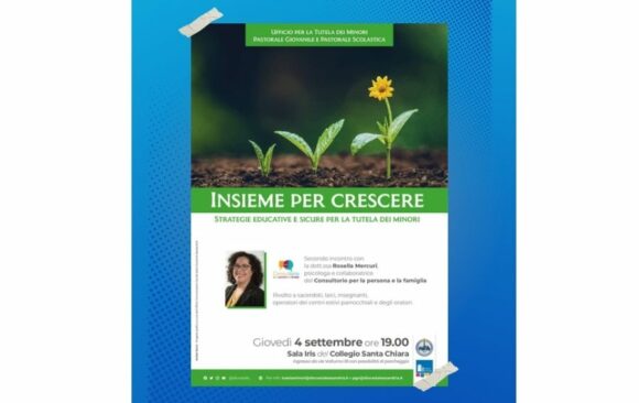 Ufficio per la Tutela dei Minori: “Insieme per Crescere” il secondo appuntamento è il 4 settembre il secondo incontro