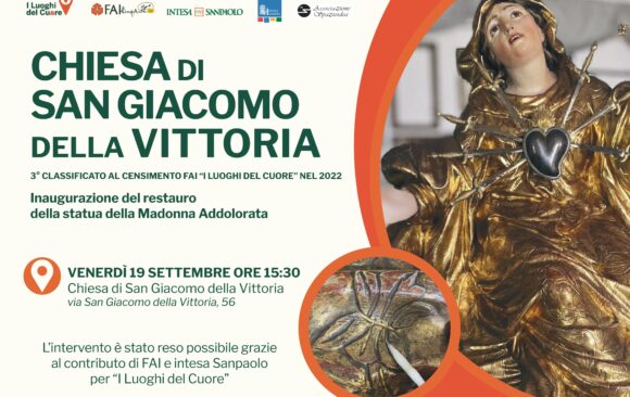 Inaugurazione del restauro della statua della Madonna Addolorata: appuntamento il 19 settembre