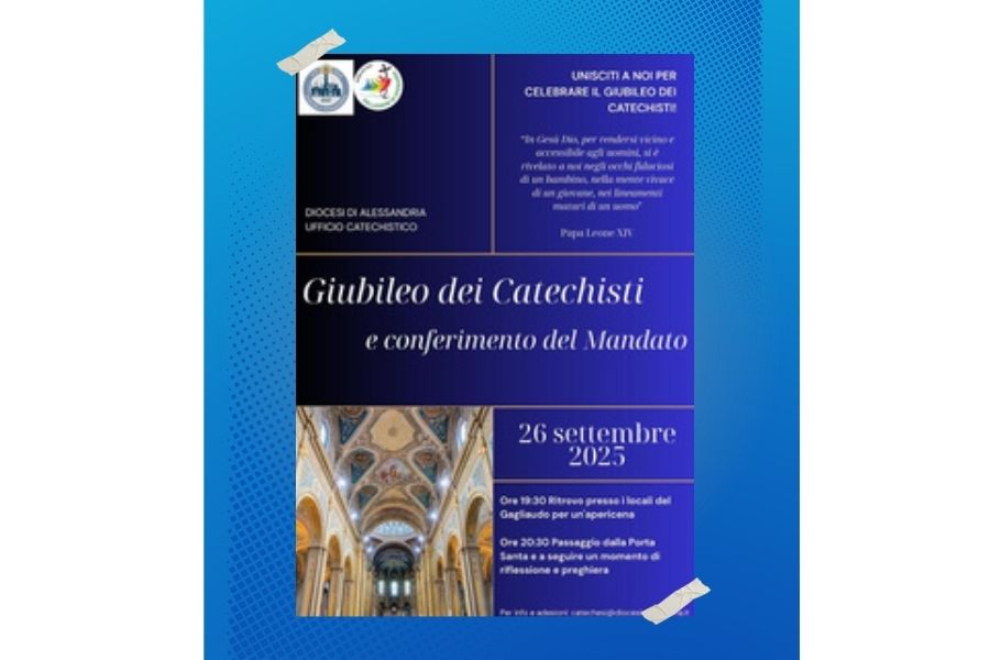Giubileo dei Catechisti e conferimento del Mandato: appuntamento il 26 settembre