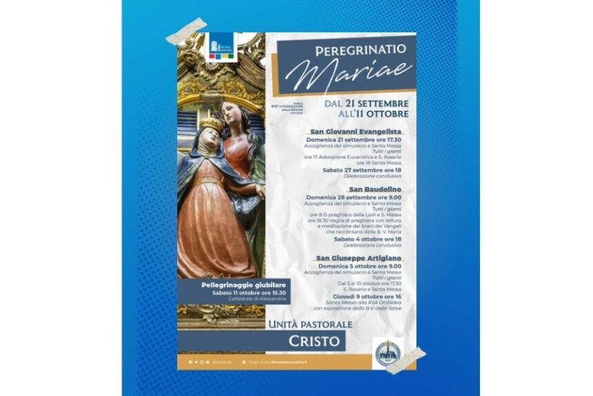 Peregrinatio Mariae 2025: la Madonna della Salve arriva nell’unità pastorale Cristo