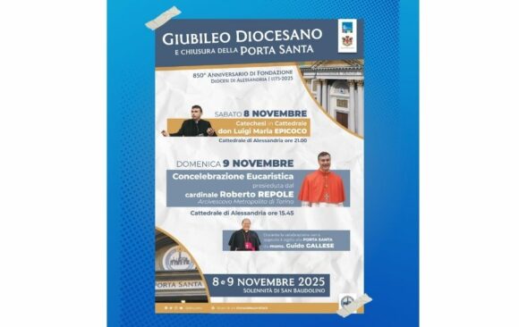 Giubileo Diocesano e Chiusura della Porta Santa: 8 e 9 novembre 2025