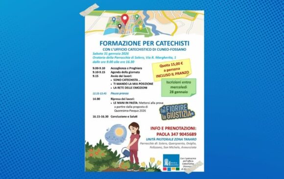 Formazione per catechisti: una giornata di approfondimento sabato 31 gennaio 2026 a Solero