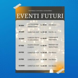 Pastorale giovanile: tutti i prossimi appuntamenti fino a marzo 2026 Pastorale giovanile: tutti i prossimi appuntamenti fino a marzo 2026