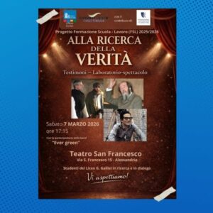 “Alla ricerca della verità”: il laboratorio–spettacolo di sabato 7 marzo al Teatro San Francesco