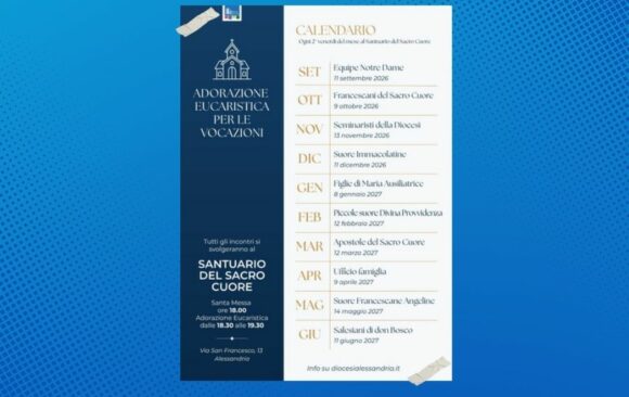 Adorazione eucaristica per le vocazioni: tutti gli appuntamenti al Santuario del Sacro Cuore Adorazione eucaristica per le vocazioni: tutti gli appuntamenti al Santuario del Sacro Cuore